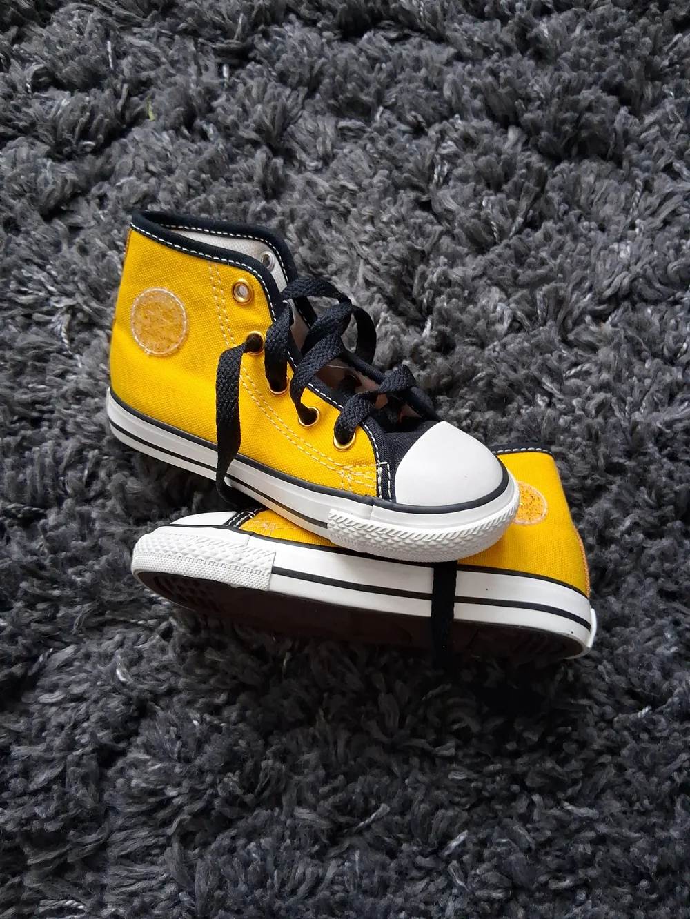 Converse Yellow All-Star High-Top Kids Sneakers